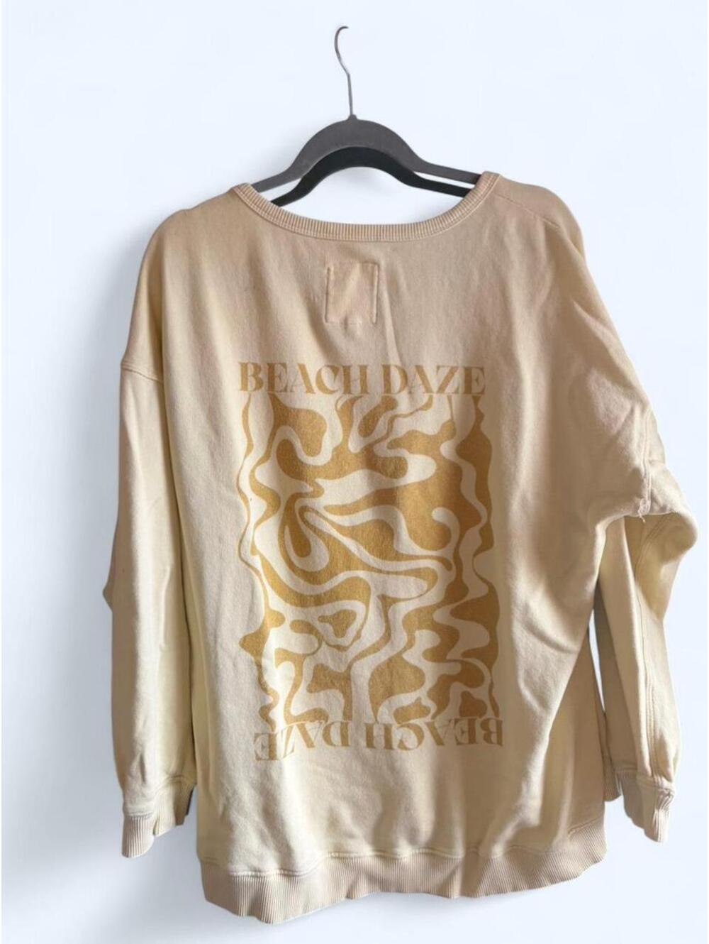 Aerie butter yellow beach daze sweatshirt Size S